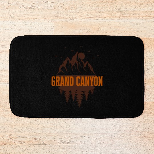 grand canyon retro mountain Bath Mats