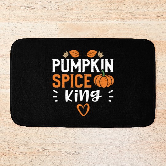 Pumpkin Spice King - Pumpkin Bath Mats