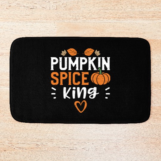Pumpkin Spice King - Pumpkin Bath Mats
