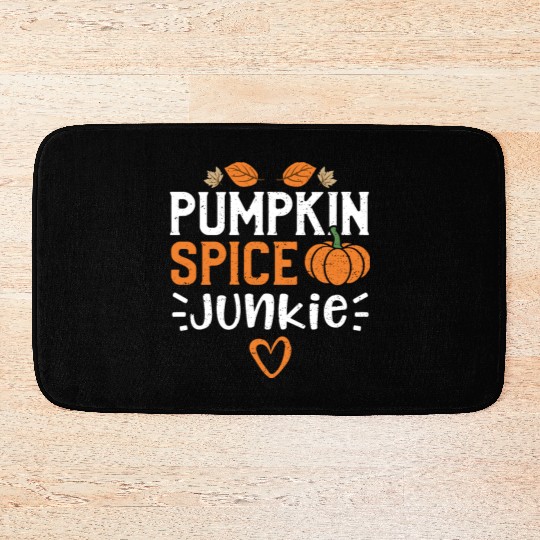 Pumpkin Spice Junkie - Pumpkin Bath Mats