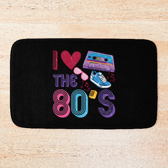 I Love The 80s Bath Mats