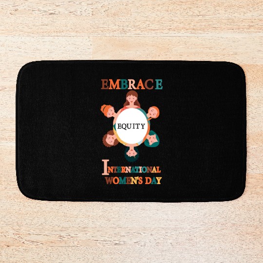 Embrace Equity International Women's Day Bath Mats