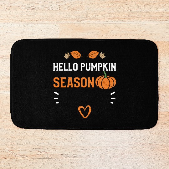 Hello Pumpkin Season - Pumpkin Bath Mats