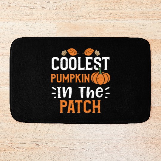 Coolest Pumpkin In The Patch Bath Mats