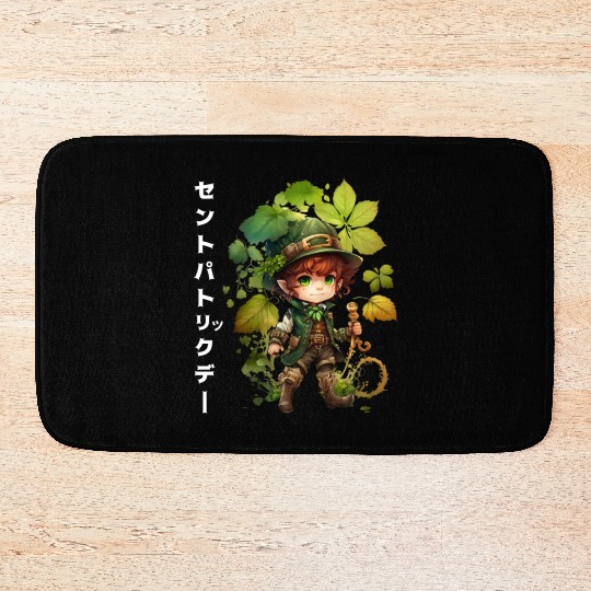 St Patrick's Day Anime Bath Mats for Baby Kids Adults