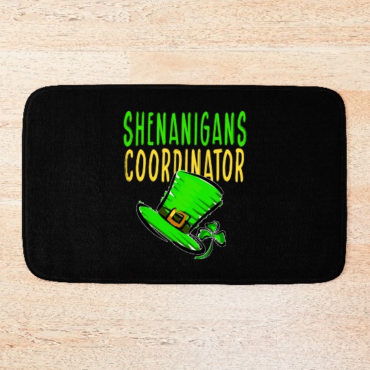 Shenanigans Coordinator St PDay Gnomes Green Proud Bath Mats