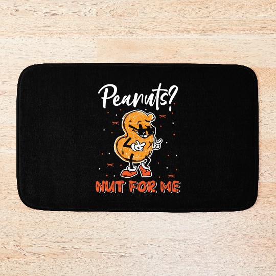 Peanuts? Not For Me Peanut Allergic Peanut Allergy Bath Mats