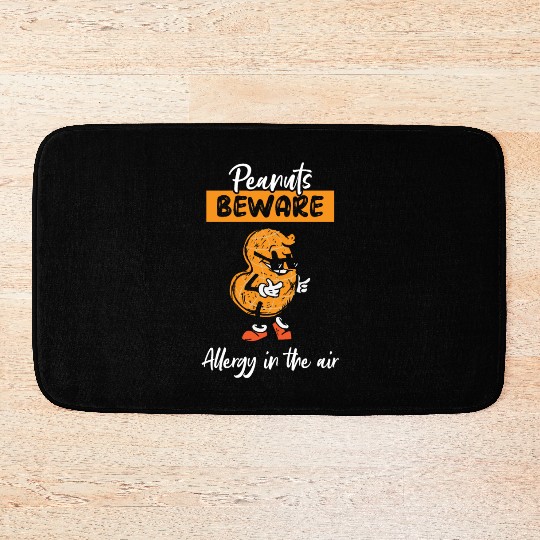 Peanuts Beware Allergy In The Air Peanut Allergic Bath Mats