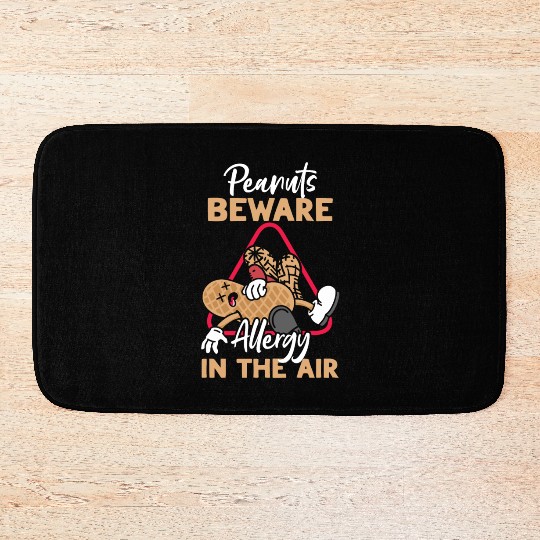 Peanuts Beware Allergy In The Air Peanut Allergic Bath Mats
