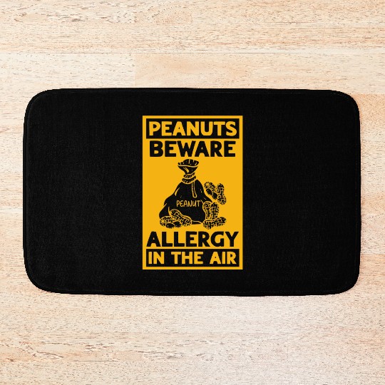 Peanuts Beware Allergy In The Air Peanut Allergic Bath Mats