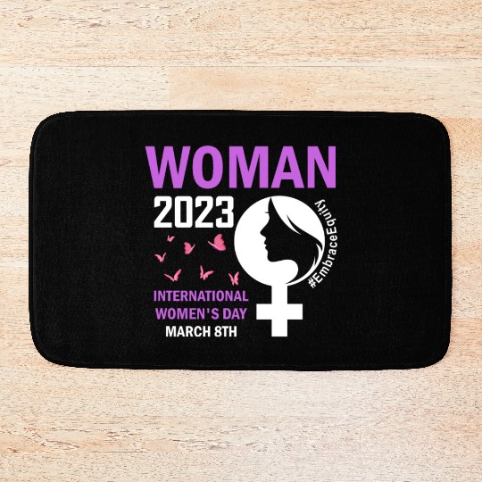 International Women's Day 2023 Embrace Equity Bath Mats