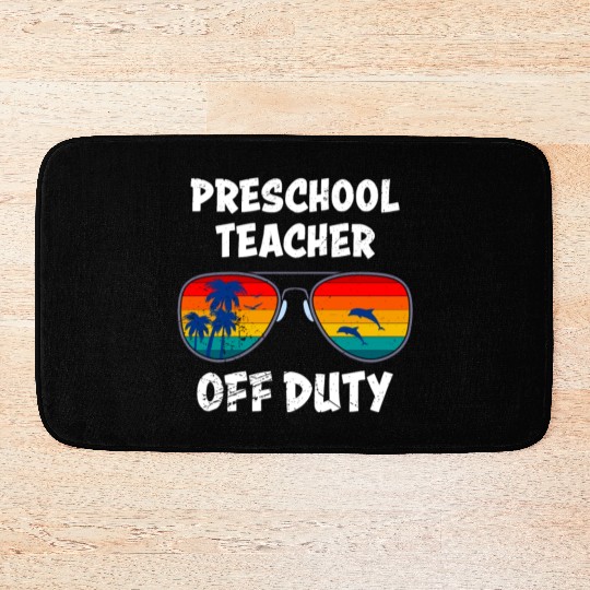 Preschool kindergarten educator off duty teacher Bath Mats