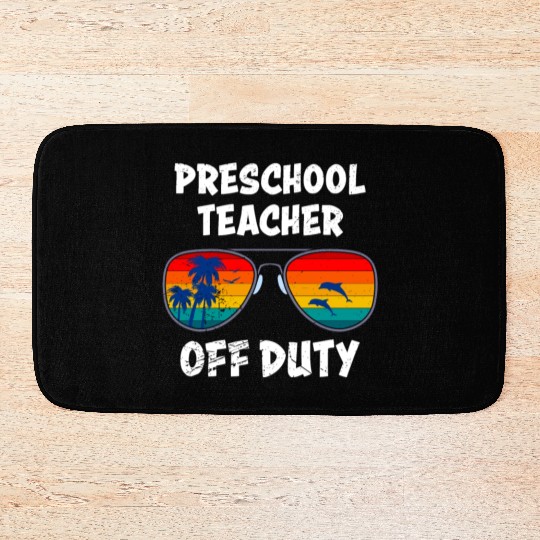 Preschool kindergarten educator off duty teacher Bath Mats