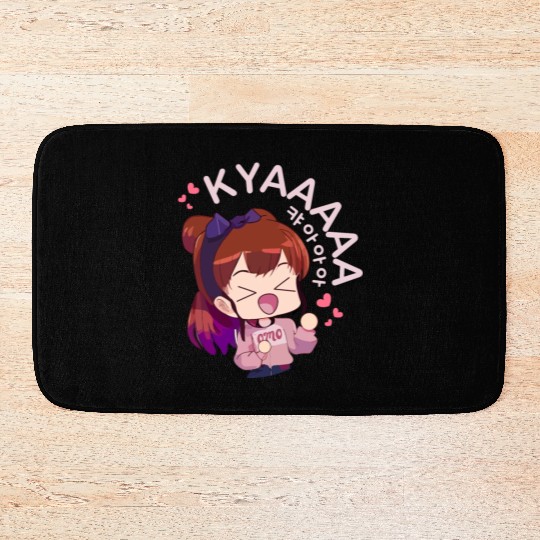 Kyaa Funny KPOP Anime Chibi Korean Pop Music Bath Mats