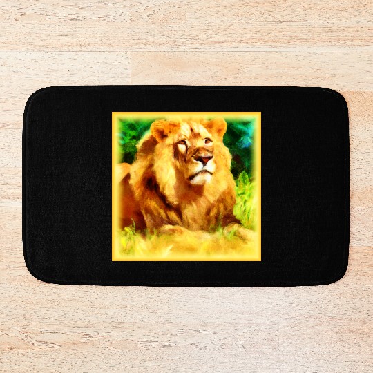Lion King In The Forest. Buy Now Bath Mats
