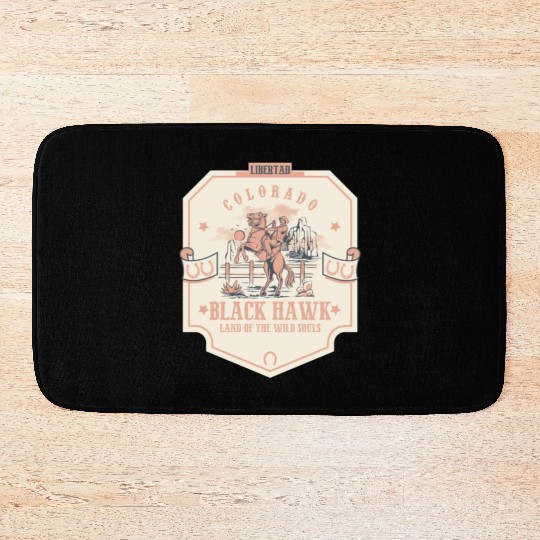 black hawk colorado wild west town Bath Mats