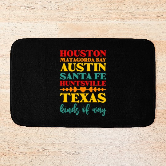 Houston Matagorda Bay Austin Santa Fe Huntsville Bath Mats