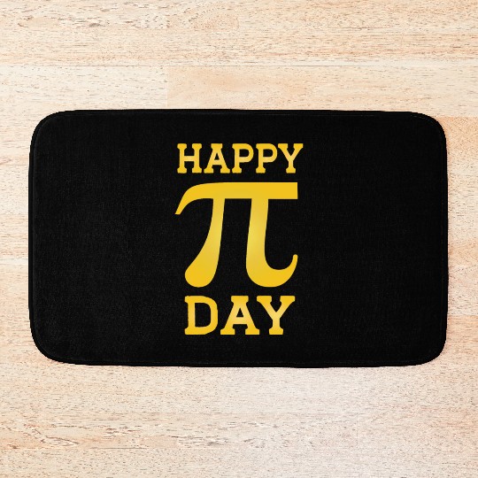 Happy Pi Day Bath Mats