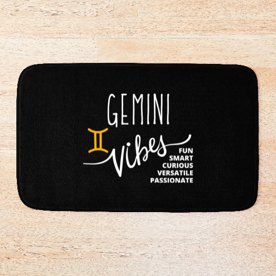 Gemini: Embrace Your Dual Nature with this Fun and Bath Mats