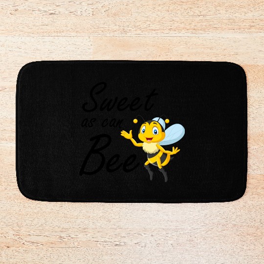 Sweet As Can Bee Sweet baby, Cute honey bee Bath Mats