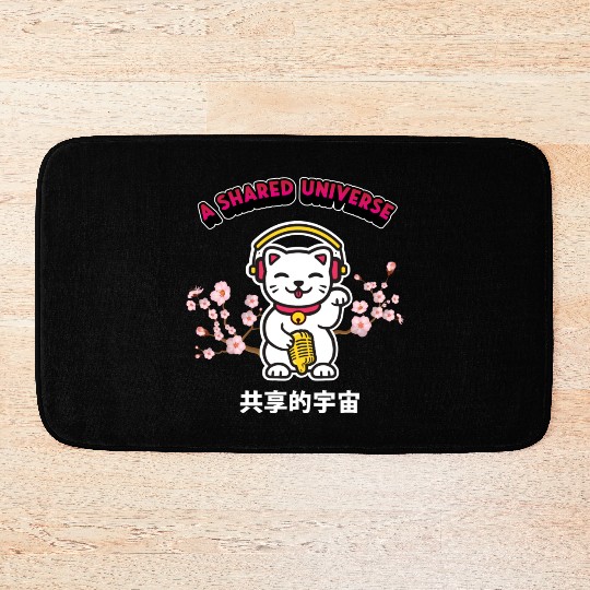 A Shared Universe Lucky Cat Bath Mats