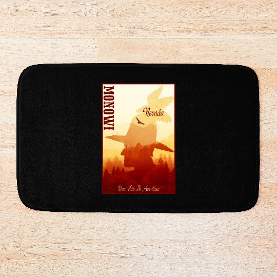 Monowi Nevada wild west town Bath Mats