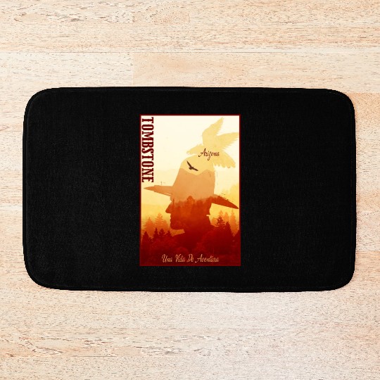 Tombstone Arizonna wild west town Bath Mats