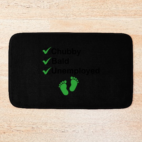Chubby Bald Unemployed Funny Newborn Baby Bath Mats