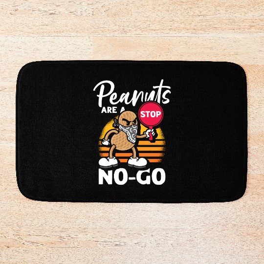 Peanuts Are A No-Go Peanut Allergic Bath Mats