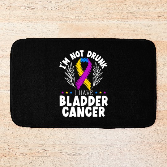 Bladder Cancer Warrior Bladder Cancer Awareness Bath Mats