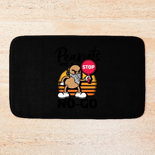 Peanuts Are A No-Go Peanut Allergic Bath Mats