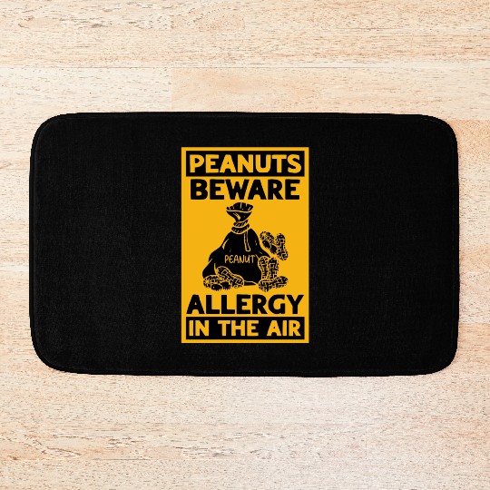 Peanuts Beware Allergy In The Air Peanut Allergic Bath Mats