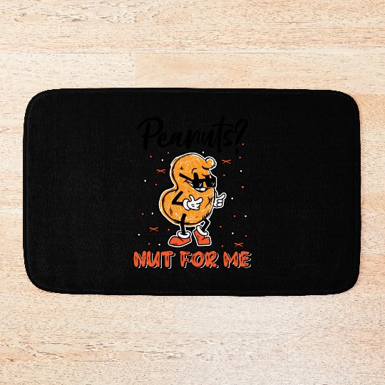 Peanuts? Not For Me Peanut Allergic Peanut Allergy Bath Mats