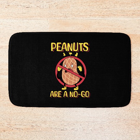 Peanuts Are A No-Go Peanut Allergic Bath Mats