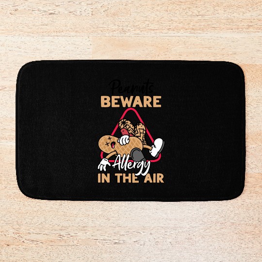 Peanuts Beware Allergy In The Air Peanut Allergic Bath Mats