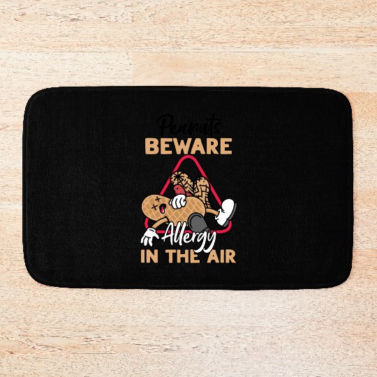 Peanuts Beware Allergy In The Air Peanut Allergic Bath Mats