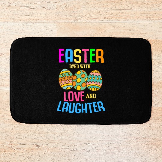 Easter Colorful Egg Dye Rabbit Egg Hunt Bath Mats