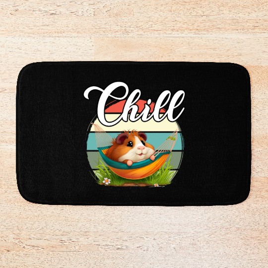Guinea Pig Chill Relaxing for a Guinea pig Lover Bath Mats