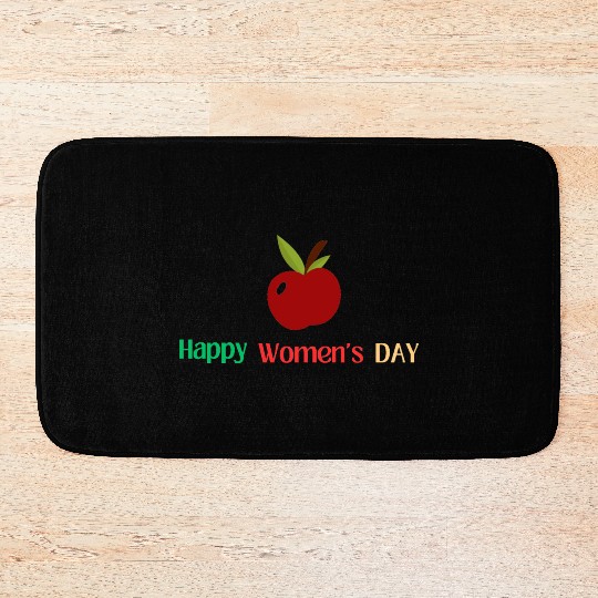 Embrace Equity Happy Women's Day Bath Mats