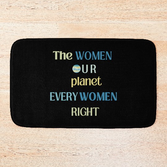 Embrace Equity Happy Women's Day Bath Mats