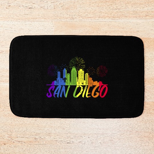 San Diego Pride Skyline, Pride Parade San Diego Bath Mats