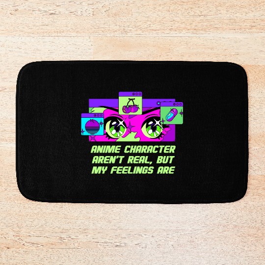 Anime Character Arent Real Manga Emo Japanese Anim Bath Mats