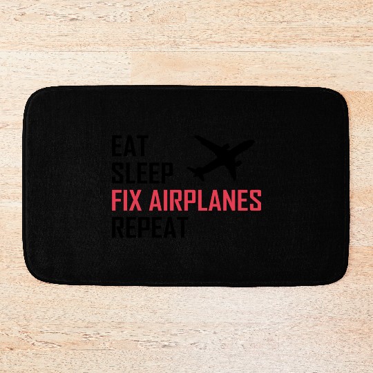 Aircraft mechanic Bath Mats