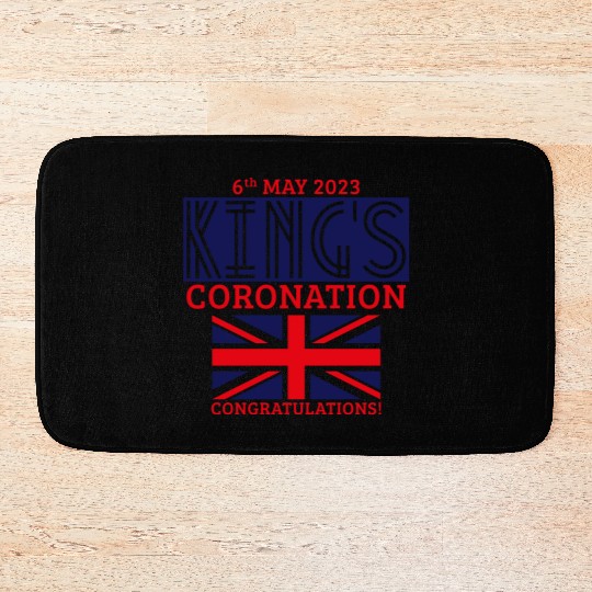 King’s Coronation, 6th May 2023 Congratulations, N Bath Mats