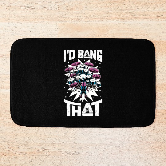 Drummer Drums Music Drum Set Drumming Bath Mats