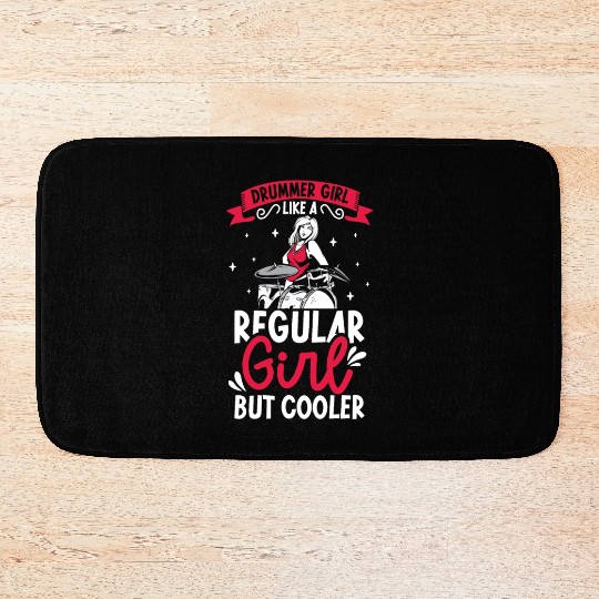 Drummer Drums Music Drum Set Drumming Bath Mats