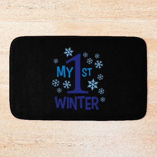 My 1st WINTER Snowflakes Bath Mats