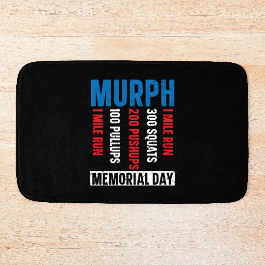 Patriotic Veteran USA Flag American Memorial Day Bath Mats