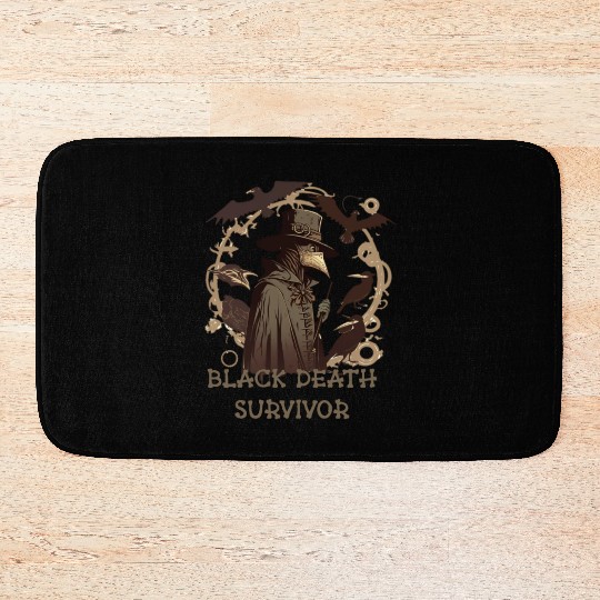 plague doctor Bath Mats