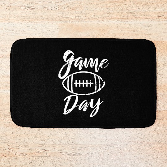 Game Day - Football - Throwback Design - Classic Bath Mats